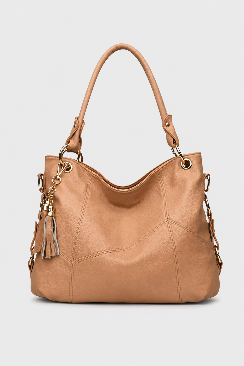 Handtas : Elegant women's handbag - Spacious, stylish & durable in Khaki van Vandaliamo