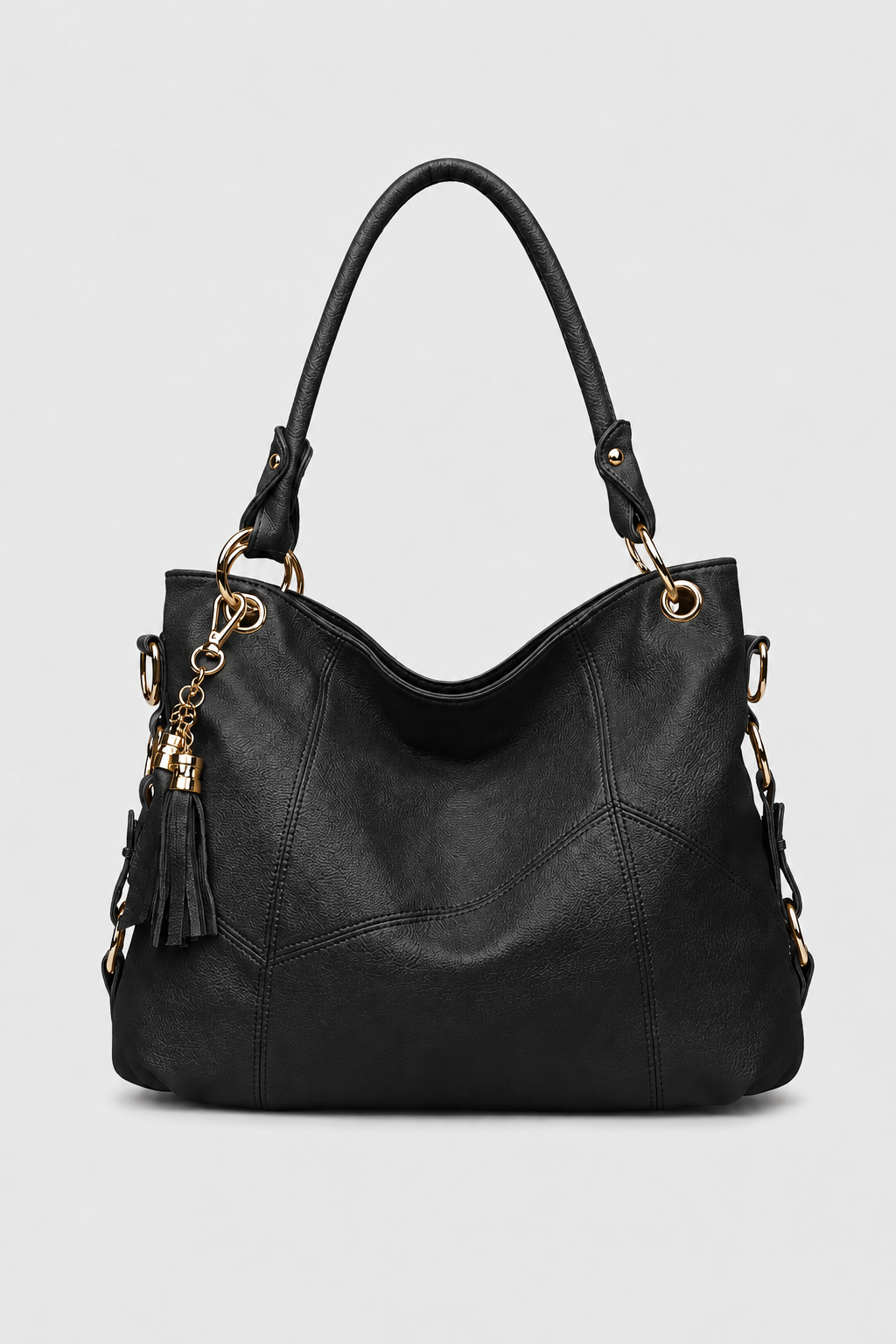 Handtas : Elegant women's handbag - Spacious, stylish & durable in Black van Vandaliamo