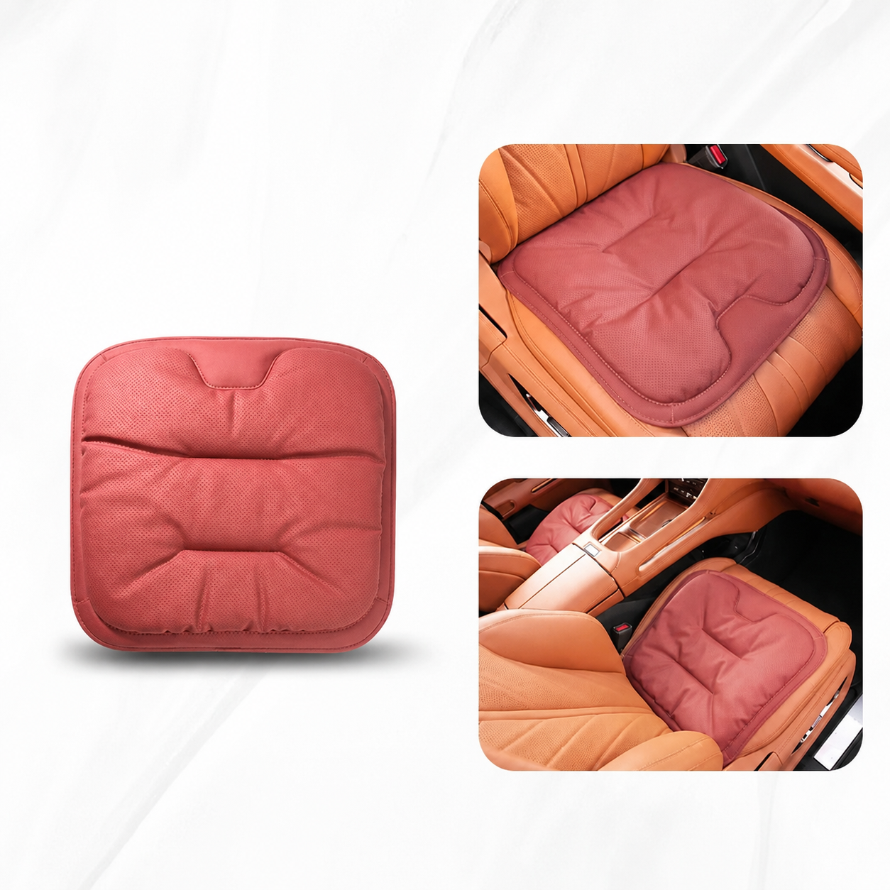Garage & Vehicles : Ergonomic Car Seat Cushion - Comfortable and Stylish in Red van Vandaliamo