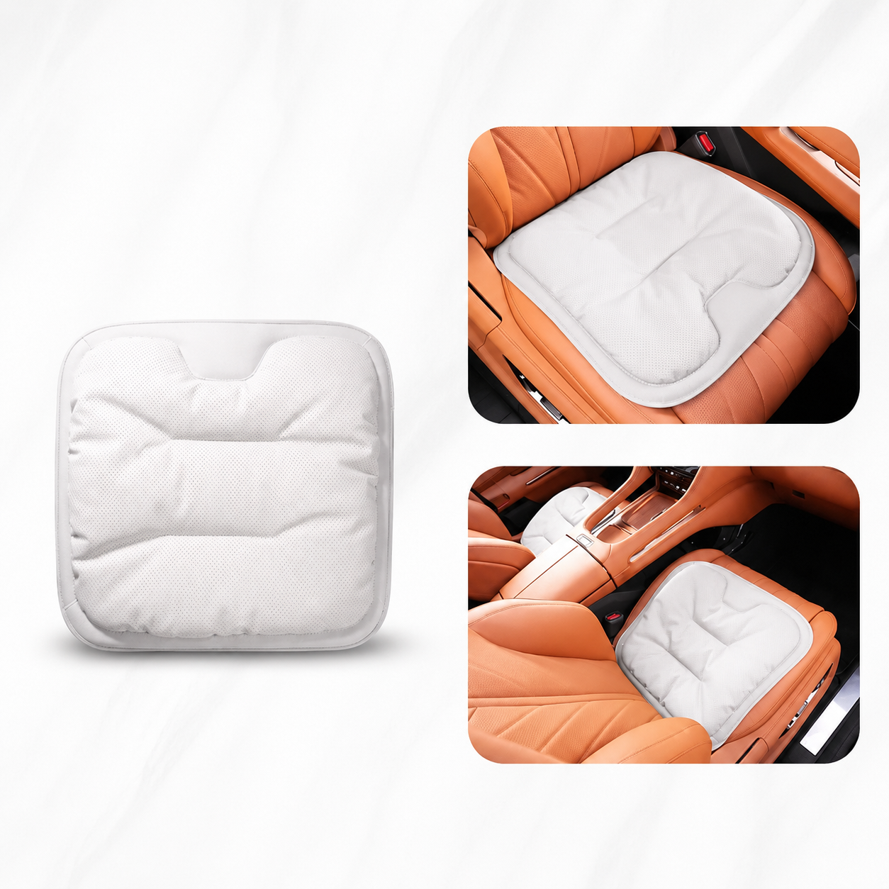 Garage & Vehicles : Ergonomic Car Seat Cushion - Comfortable and Stylish in Beige van Vandaliamo