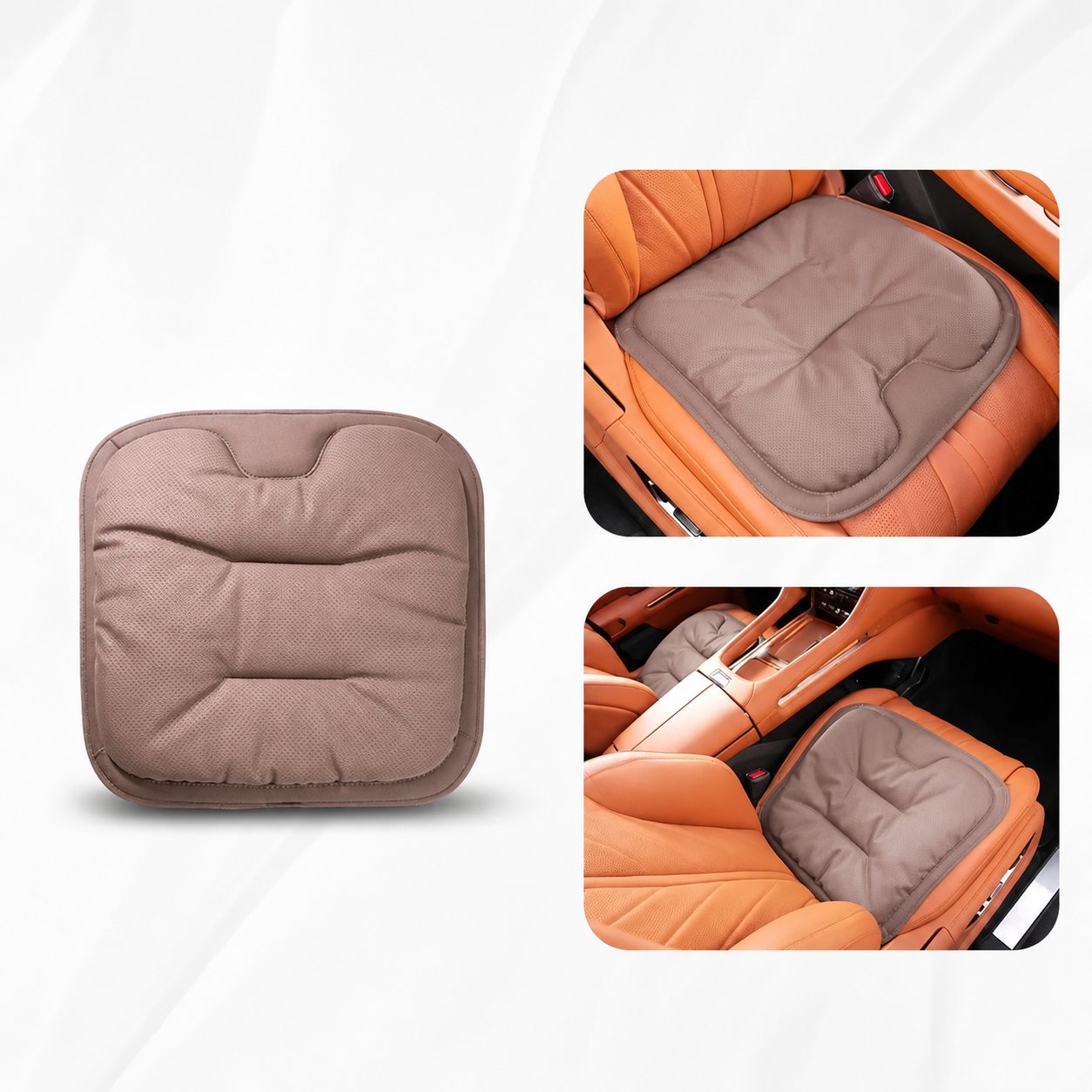 Garage & Vehicles : Ergonomic Car Seat Cushion - Comfortable and Stylish in Brown van Vandaliamo