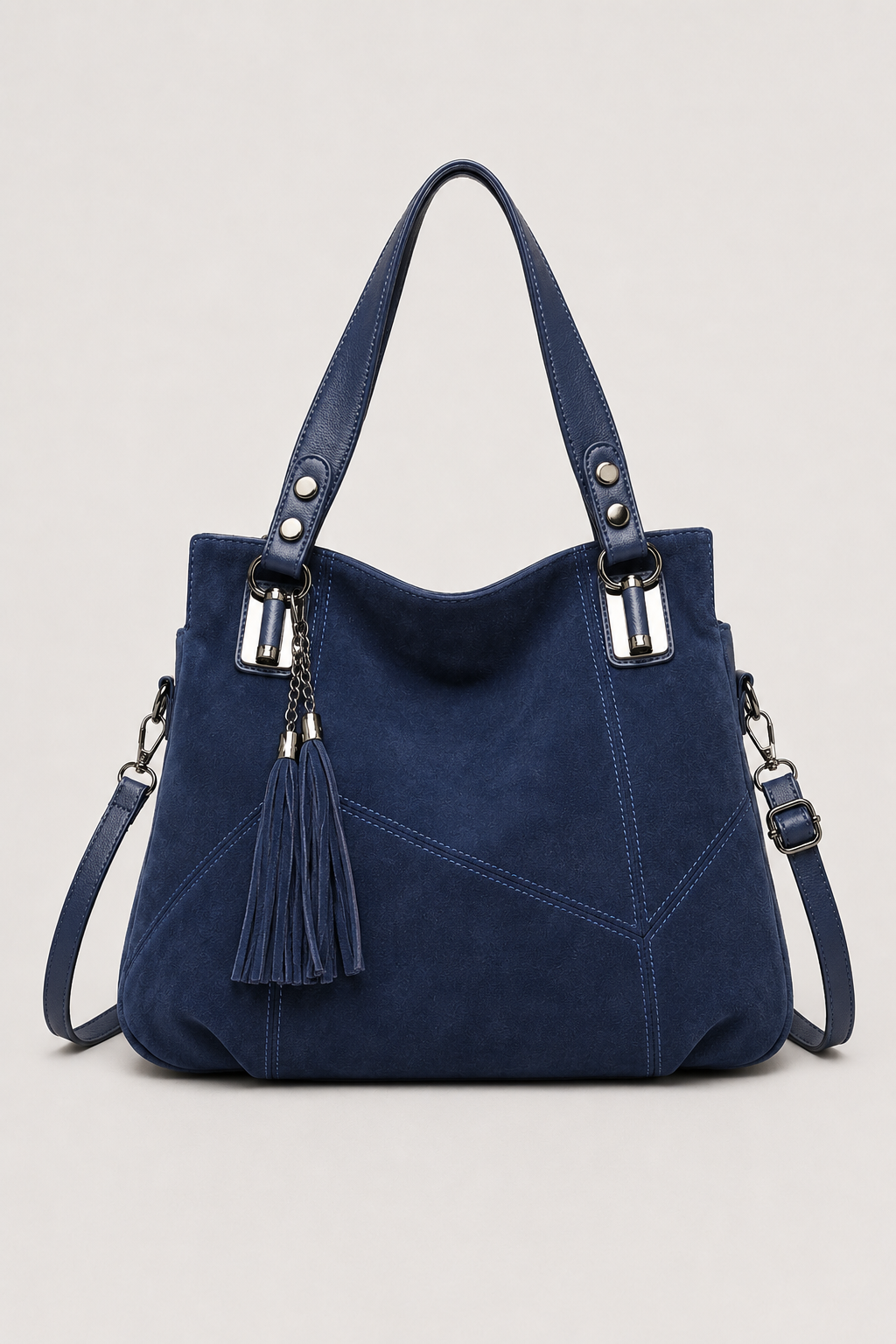 Handtas : Everyday Essential Tote Bag - Durable Canvas Shoulder Bag for Women in Blue van Vandaliamo