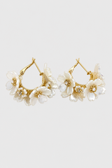 Floral Hoop Earrings – Effortless Luxury & Daily Charm