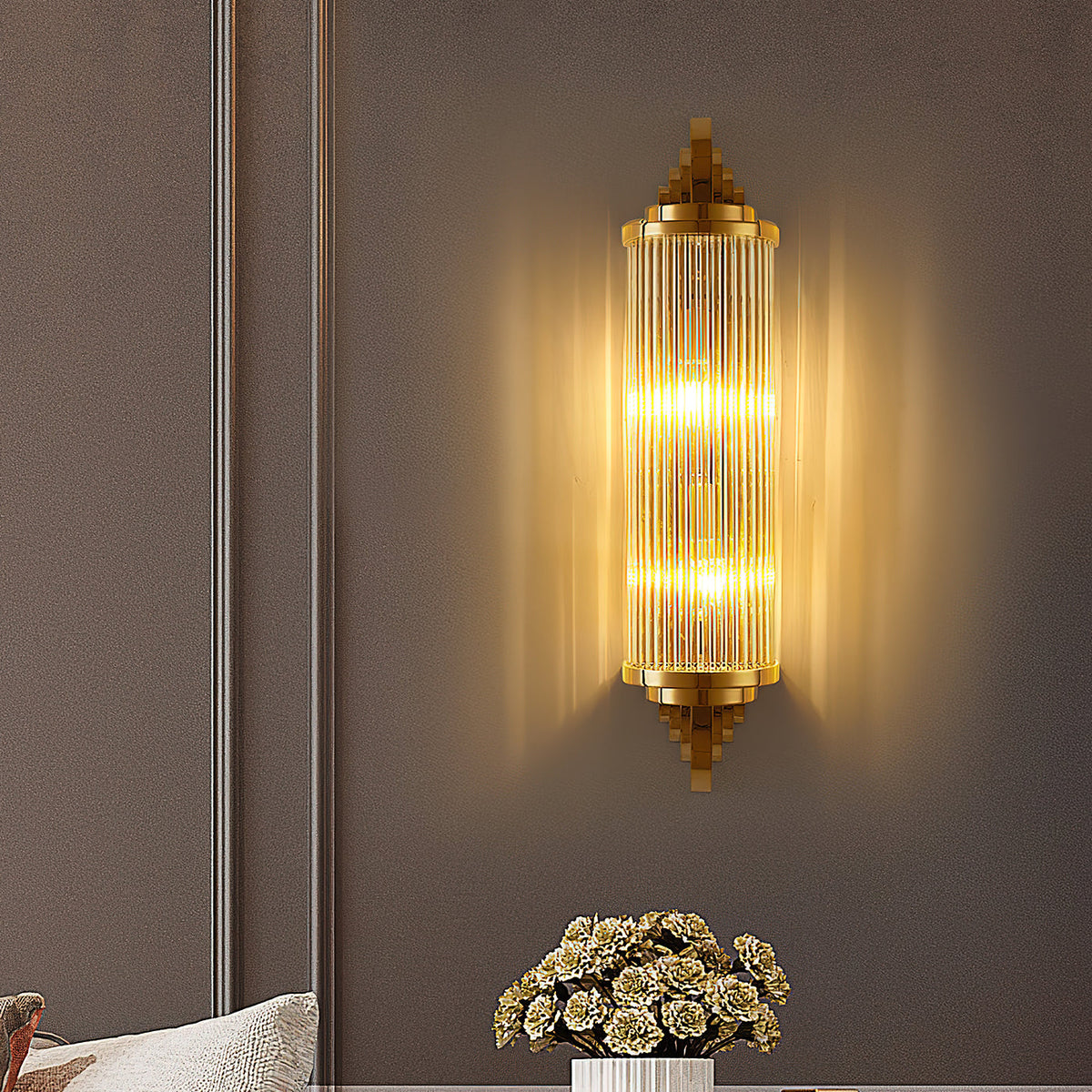 Gatsby Wall Lamp - Art Deco Elegance in Gold