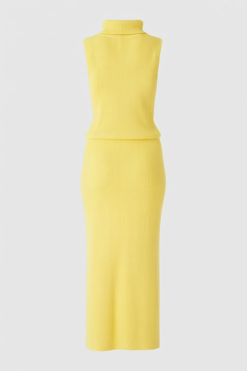 Women's Set : Women's Yellow Knit Skirt & Top Set - High-Quality in van Vanda Liamo