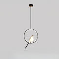 Golden Bird Pendant Lamp – LED Sculpture Ceiling Light