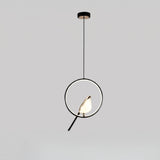 Golden Bird Pendant Lamp – LED Sculpture Ceiling Light