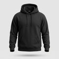 Men's Black Casual Hoodie - Everyday Pullover Hoodie