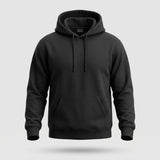 Men's Black Casual Hoodie - Everyday Pullover Hoodie