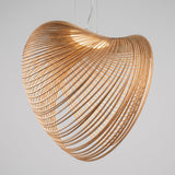 Scandinavian Oak Rope Pendant Lamp – Modern Minimalist Ceiling Light