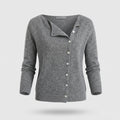 Women's Elegant Wool Cardigan - Lightweight Layering Piece