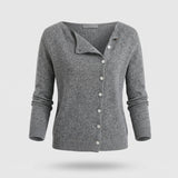 Women's Elegant Wool Cardigan - Lightweight Layering Piece