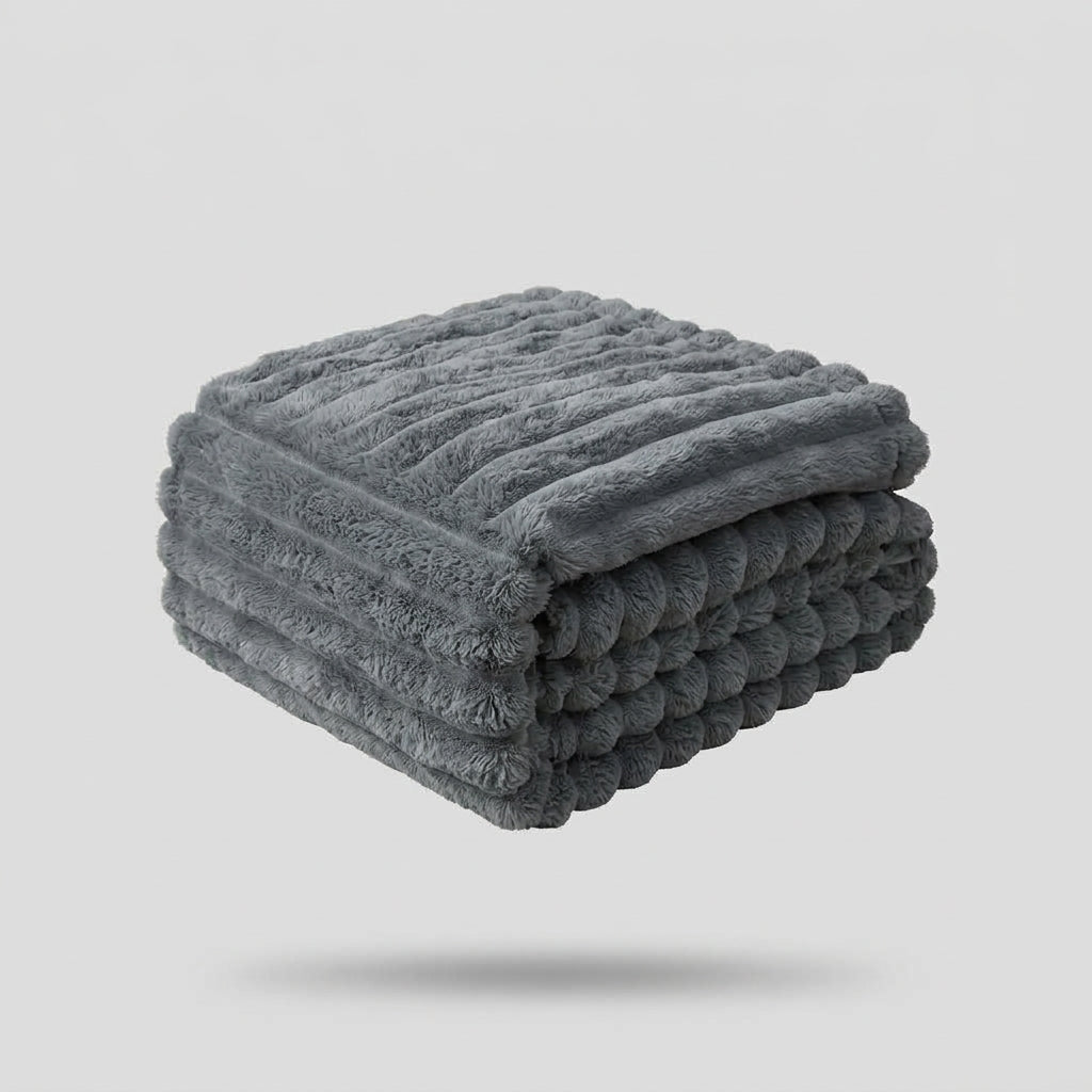 Thick Plush Throw Blanket Ultra Soft Warm Cozy for Sofa and Bed