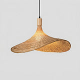 Handwoven Rattan Dome Pendant Light