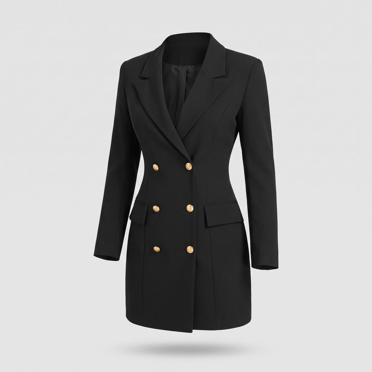 Dress : Women's Double-Breasted Blazer Dress in van Vandaliamo