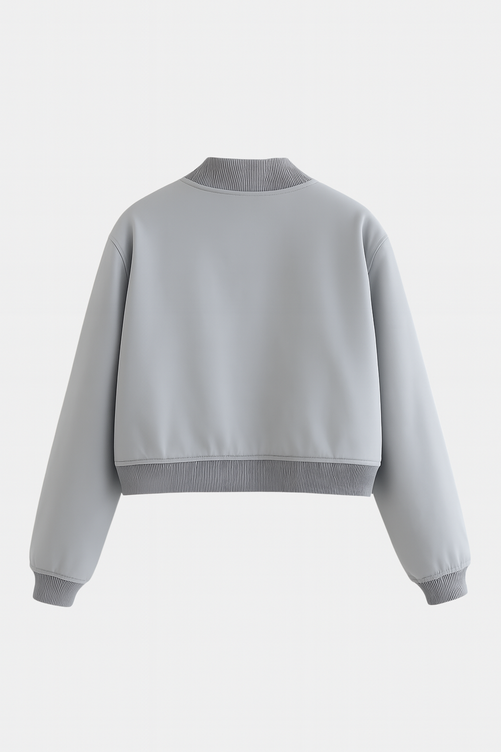 Jacket : Women's Gray Bomber Jacket in van Vanda Liamo