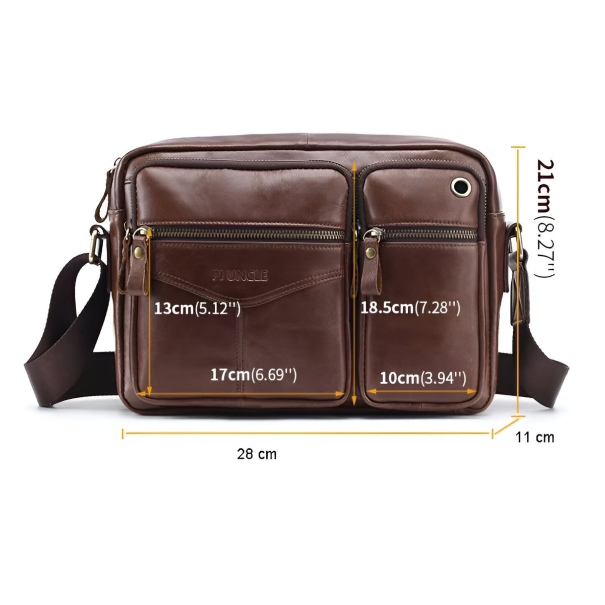 Men's Refined Premium Leather Everyday Bag