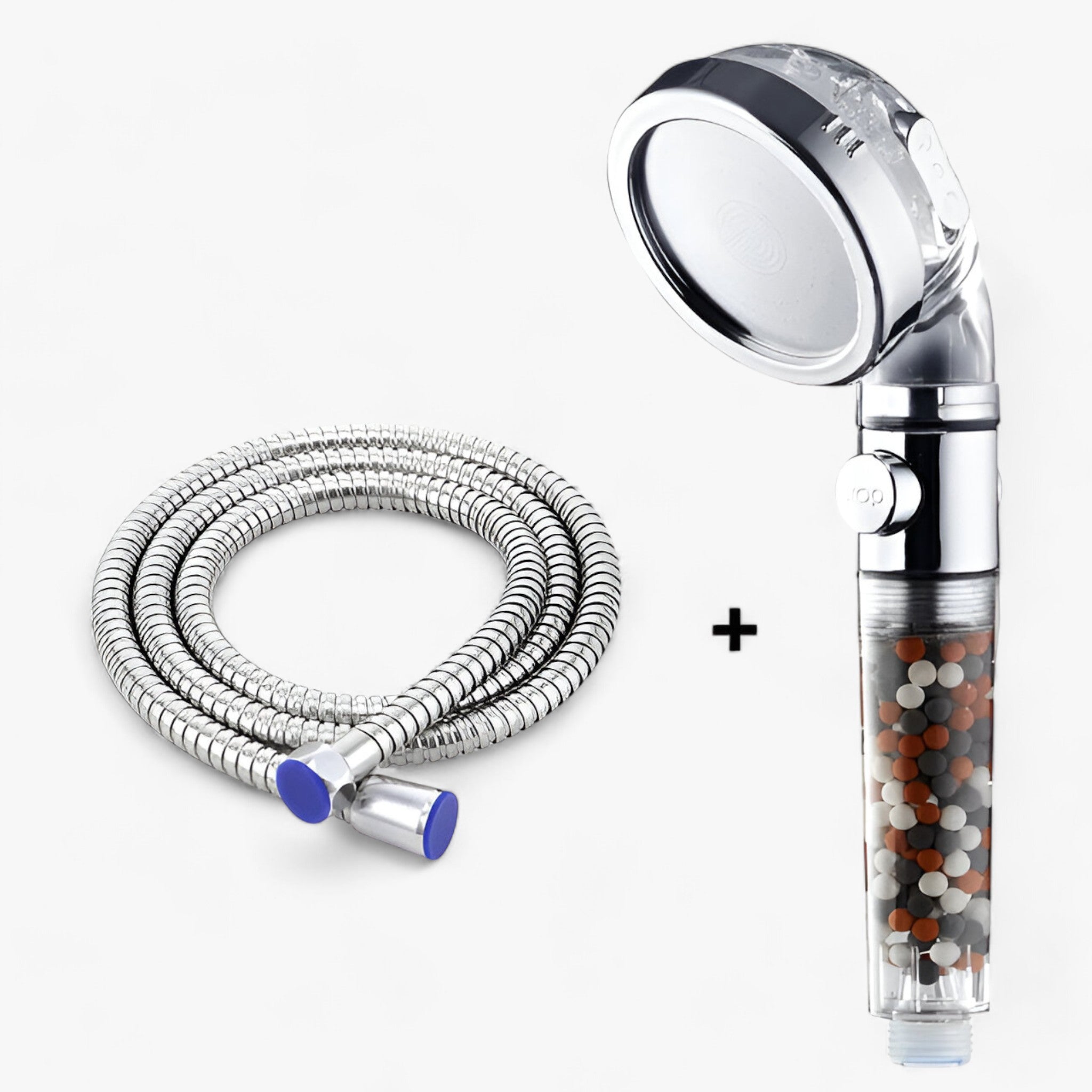 house & garden : PureFlow | High-pressure Shower Head - 3 Settings and Tourmaline Filter in Shower and Hose van Vandaliamo