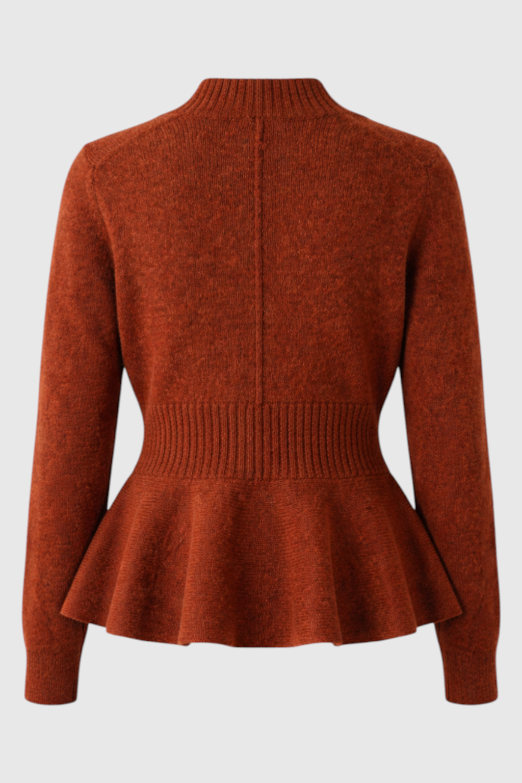 Cardigan : Women's Slim-Fit Brown V-Neck Knit Cardigan Sweater in van Vanda Liamo
