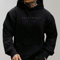 Men's Black Casual Hoodie - Everyday Pullover Hoodie