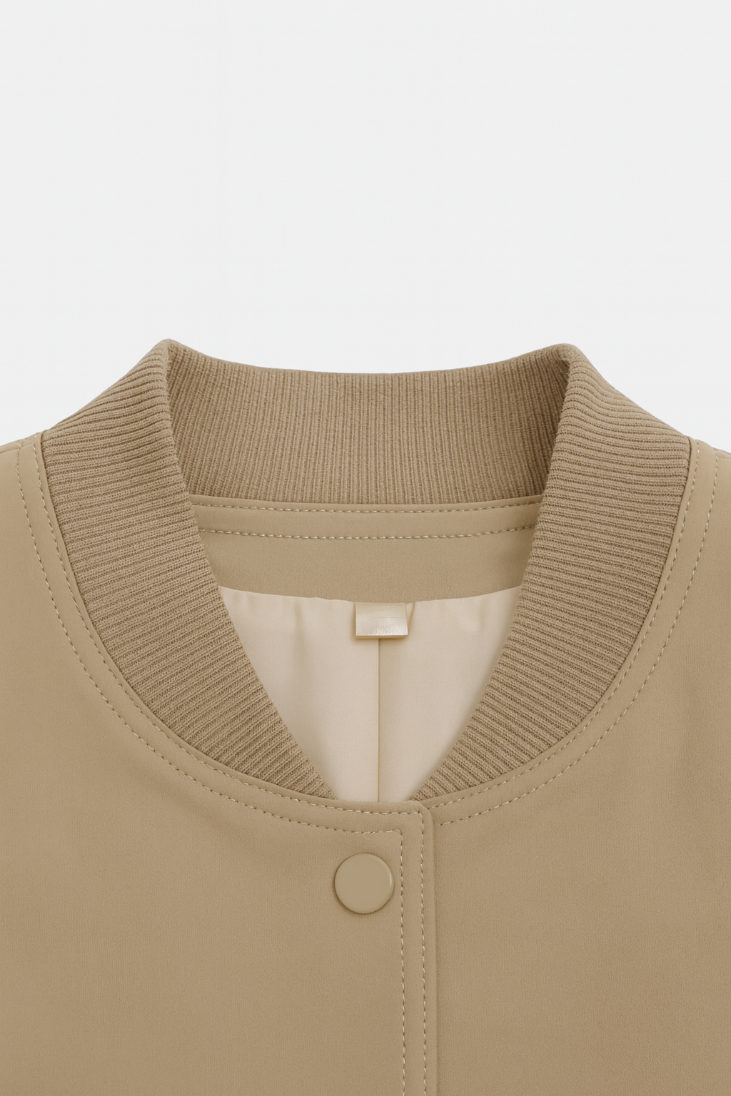 Jacket : Women's Khaki Bomber Jacket in van Vanda Liamo
