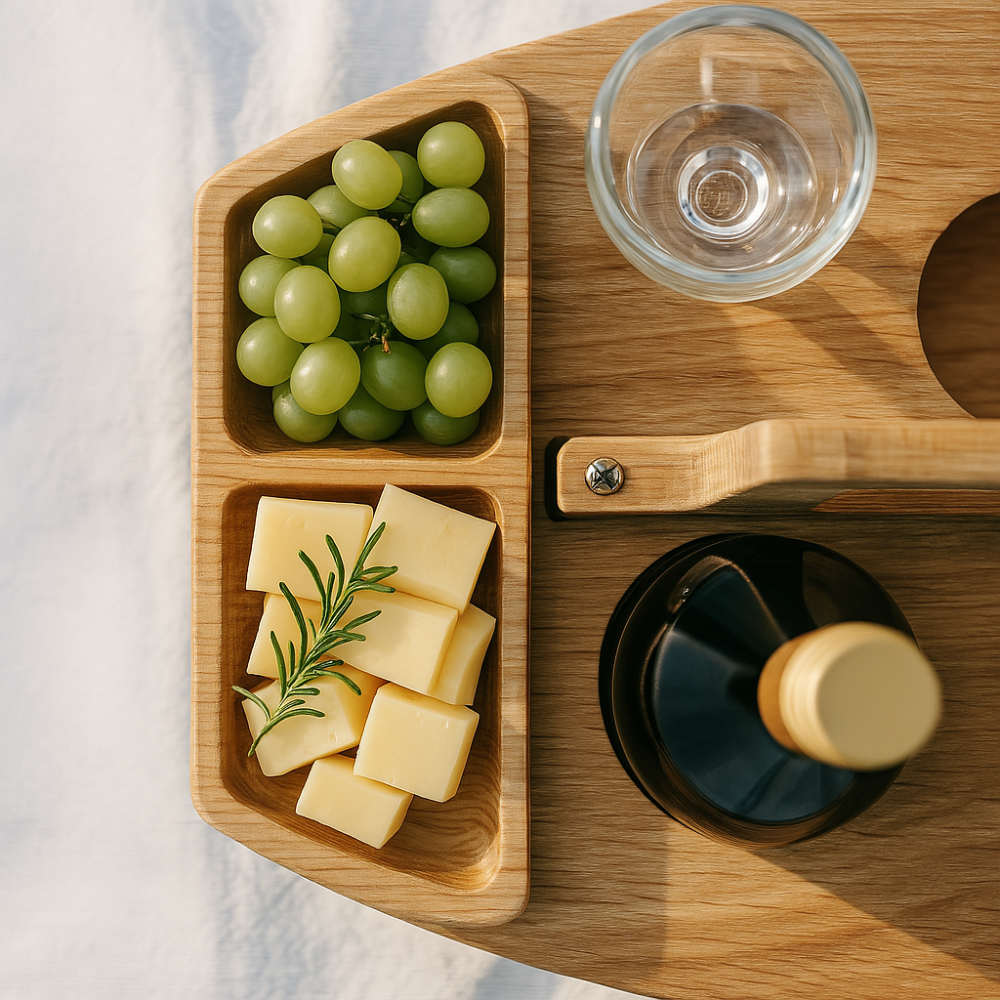Outdoor Table : Compact Foldable Wooden Picnic Table in van Vanda Liamo