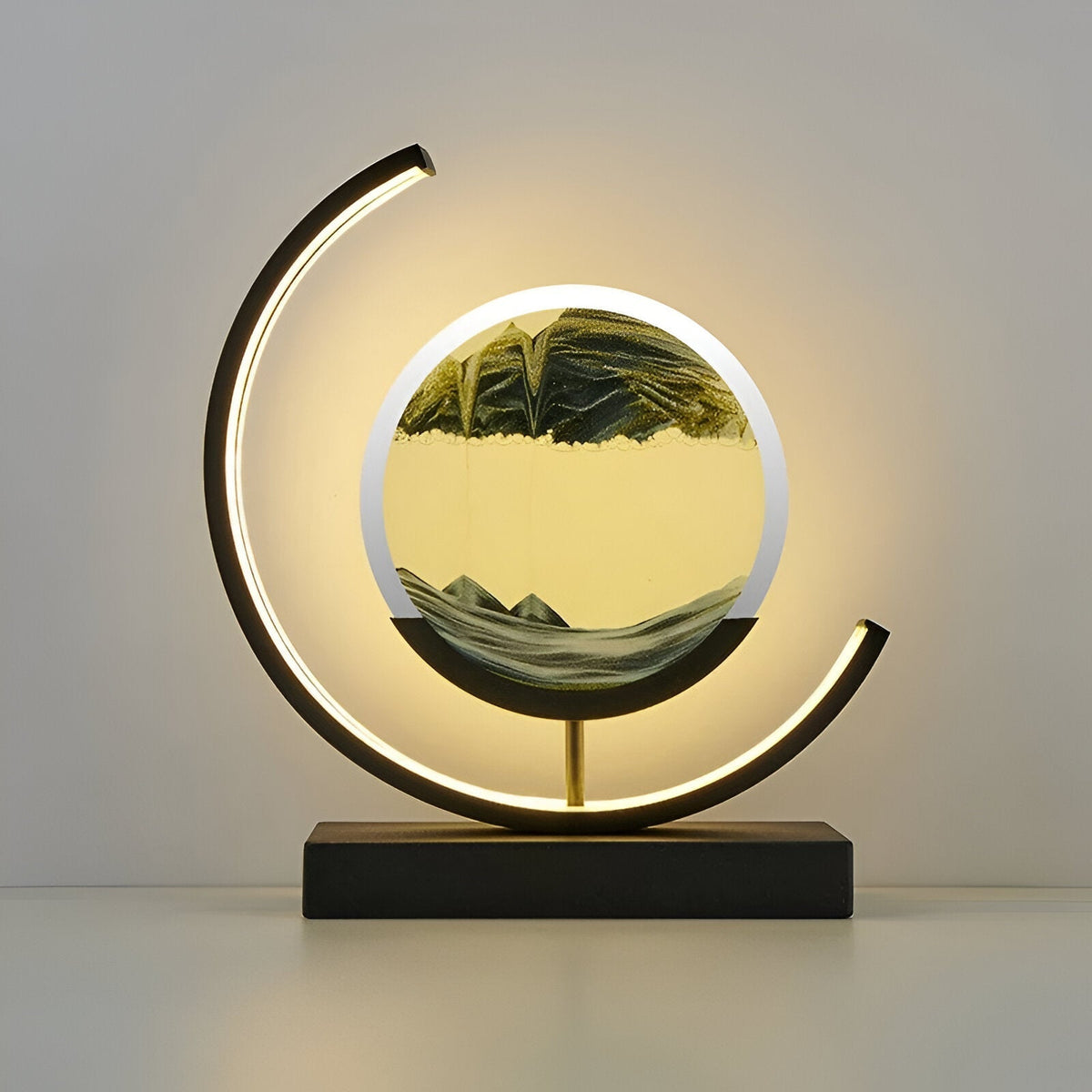 LED Sand Art Table Lamp – Kinetic Flowing Sand Design