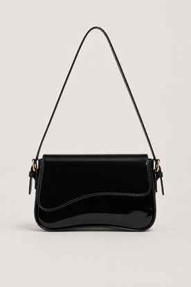 Schoudertas : Ladies Shoulder Bag | Elegant Design | Compact & Stylish Bag in Black van Vandaliamo