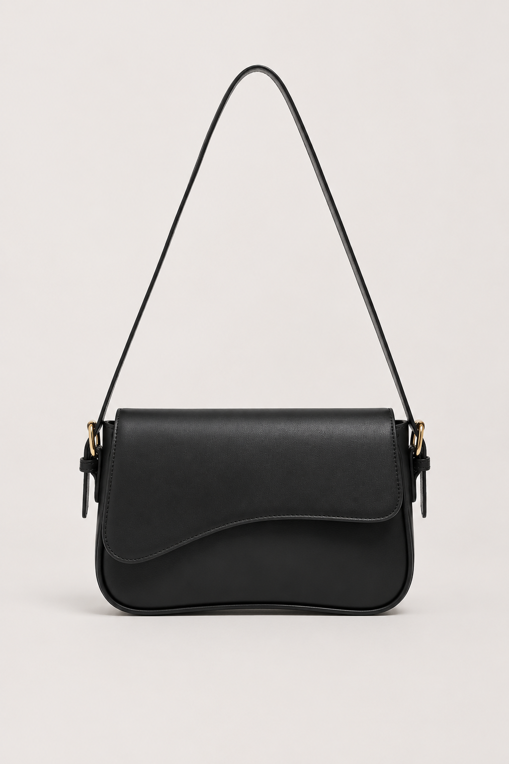 Schoudertas : Ladies Shoulder Bag | Elegant Design | Compact & Stylish Bag in Matte Black van Vandaliamo