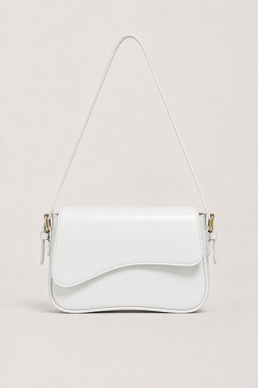 Schoudertas : Ladies Shoulder Bag | Elegant Design | Compact & Stylish Bag in White van Vandaliamo