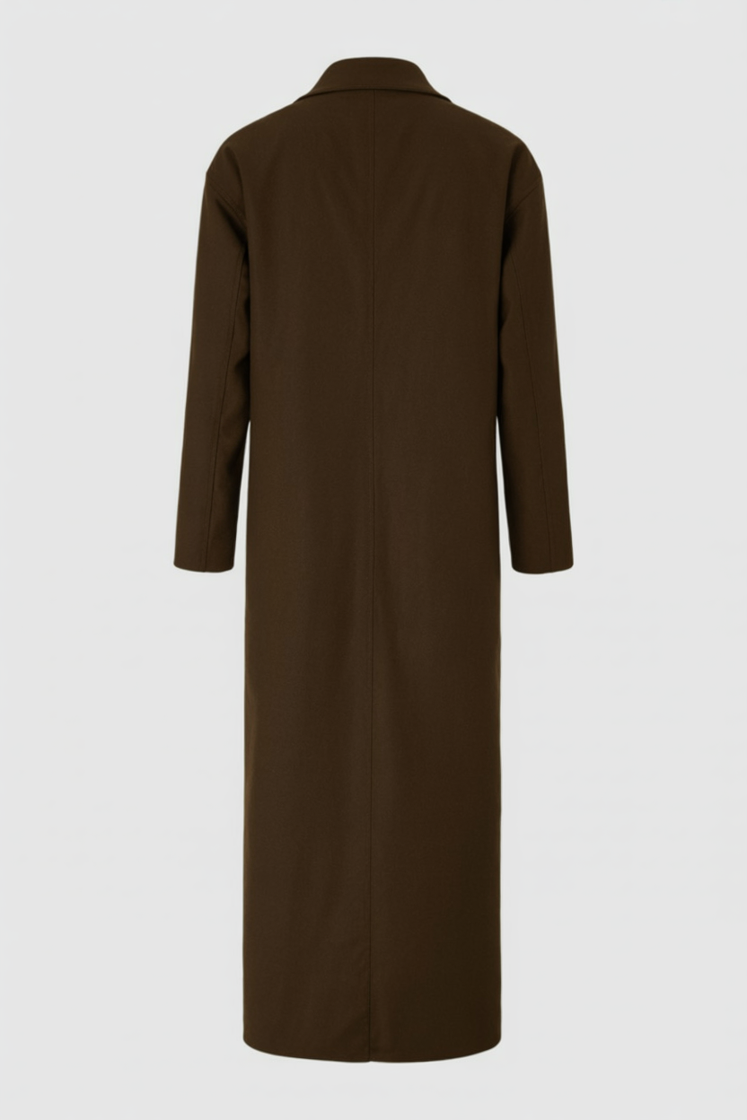 Coat : Long Brown Women's Winter Coat in van Vanda Liamo