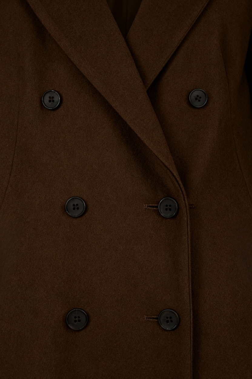 Coat : Long Brown Women's Winter Coat in van Vanda Liamo