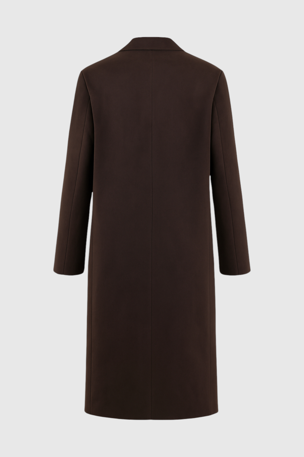 Coat : Women's Brown Long Anti-Suede Coat in van Vanda Liamo