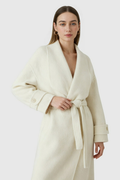 Women's Long Beige Winter Coat - Warm & Stylish Outerwear