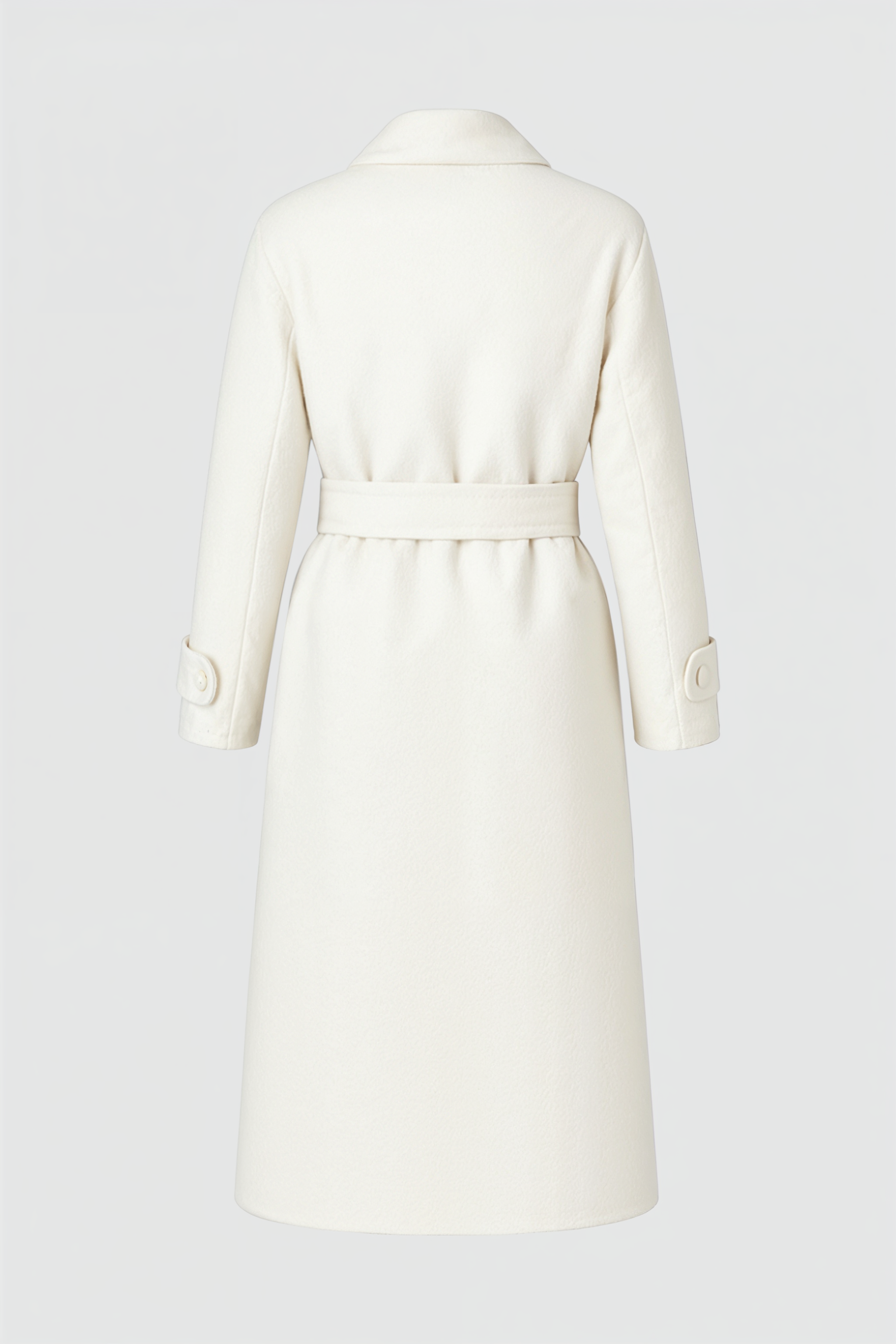 Coat : Women's Long Beige Winter Coat - Warm & Stylish Outerwear in van Vanda Liamo