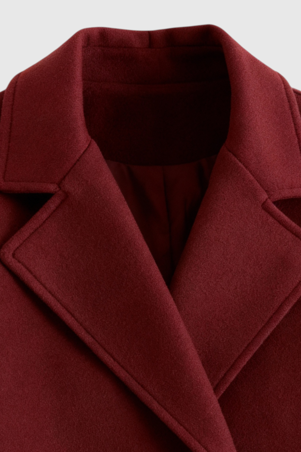 Coat : Long Women's Burgundy Coat in van Vanda Liamo
