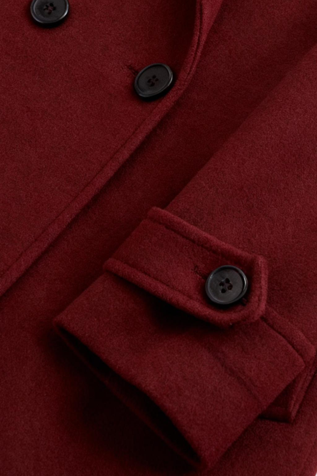 Coat : Long Women's Burgundy Coat in van Vanda Liamo