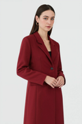 Long Women's Red Coat