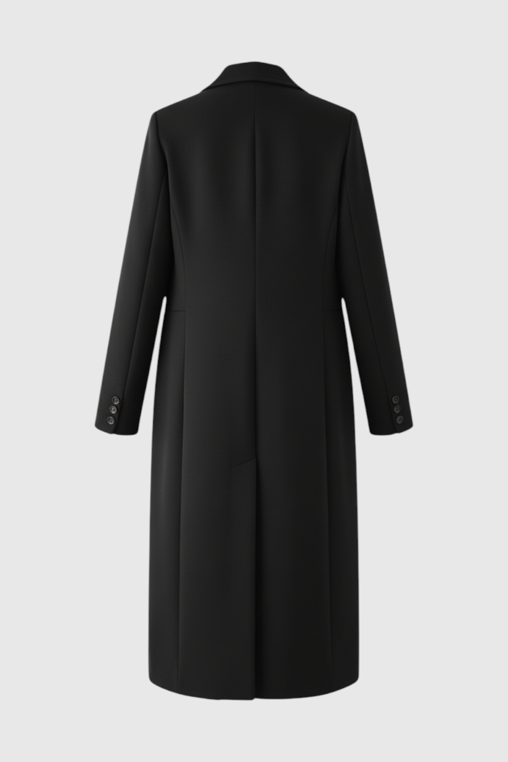 Coat : Women's Long Black Winter Coat - Warm & Stylish Outerwear in van Vanda Liamo