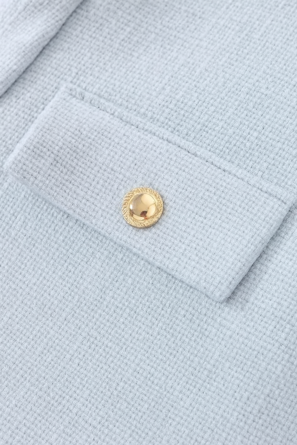 Jacket : Women's Light Blue Puffer Jacket - Warm Winter Short Coat in van Vanda Liamo