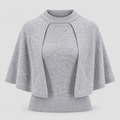 Knitted Sweater with Cape