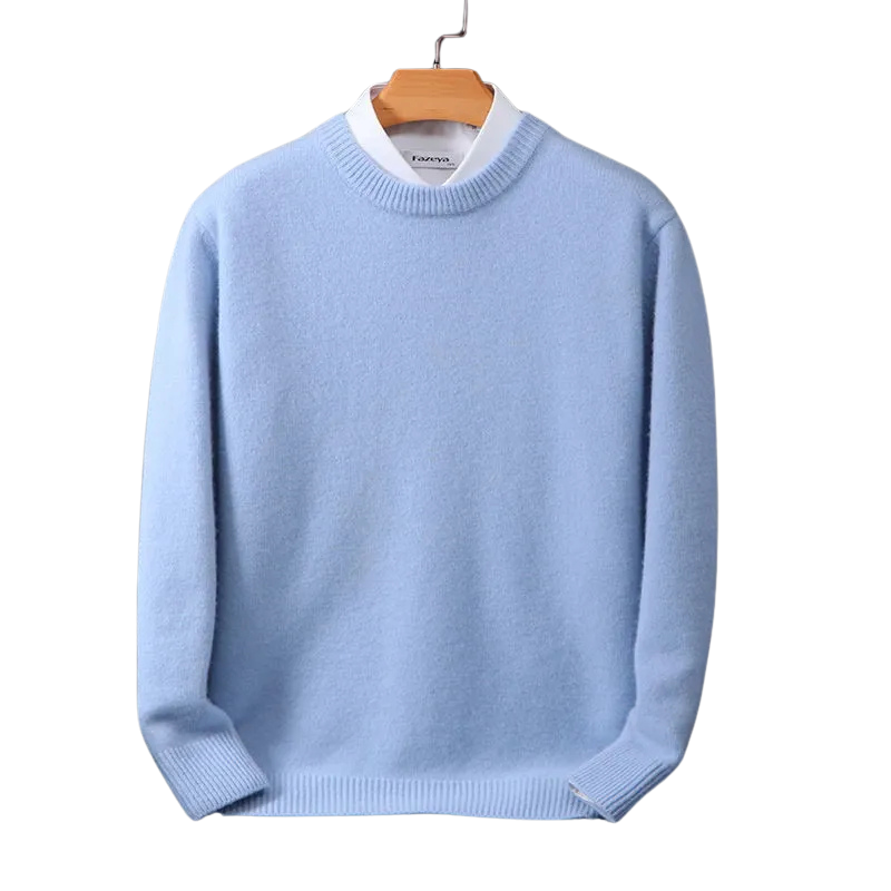 Men's Cashmere Knit Sweater - Soft Wool Pullover