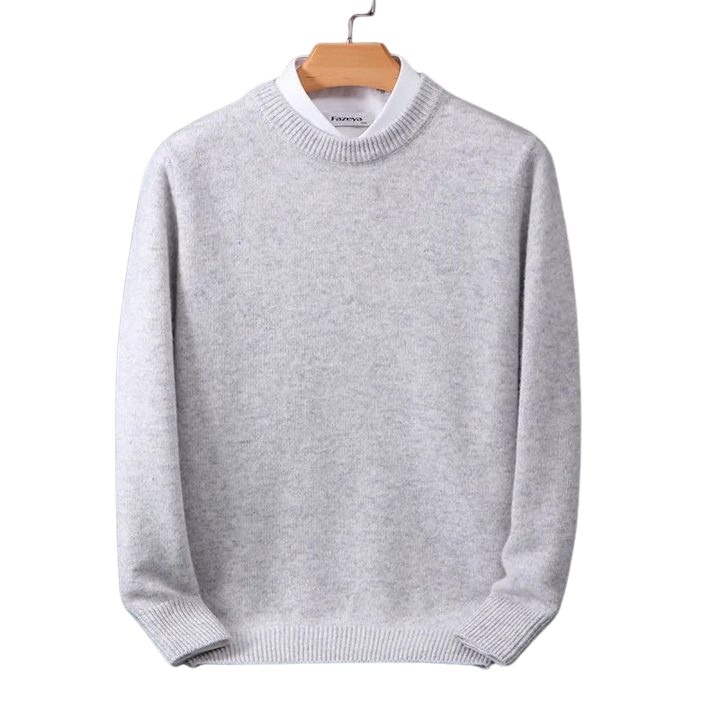 Men's Cashmere Knit Sweater - Soft Wool Pullover