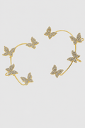 Luminous Crystal Butterfly Ear Wrap – Radiant Glow for Every Occasion
