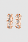 Luminous Geometric Huggie Earrings – Radiant Glow for Every Occasion