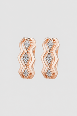 Luminous Geometric Huggie Earrings – Radiant Glow for Every Occasion