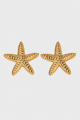 Bracelets : Luminous Starfish Stud Earrings – Effortless Luxury & Daily Charm in Gold van Vandaliamo