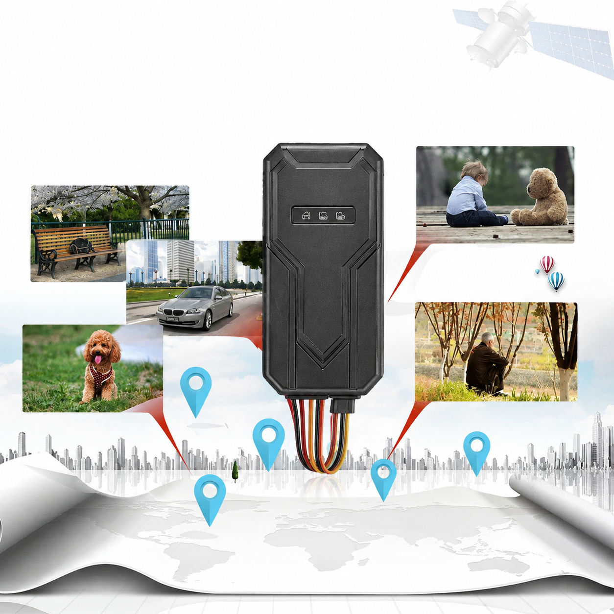 Garage & Fahrzeuge : Magnetic Mini GPS Tracker - Worldwide Tracking | No Subscription Required in van Vandaliamo