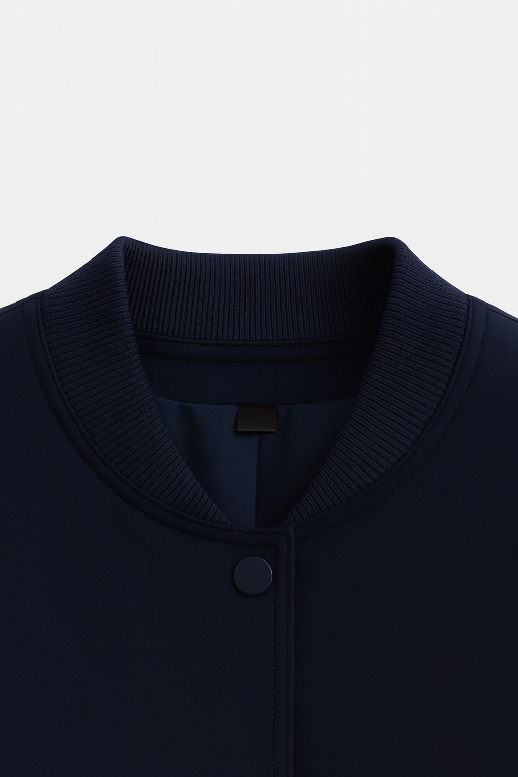 Jacket : Women's Navy Blue Lightweight Bomber Jacket - Casual Zip-Up Style in van Vanda Liamo