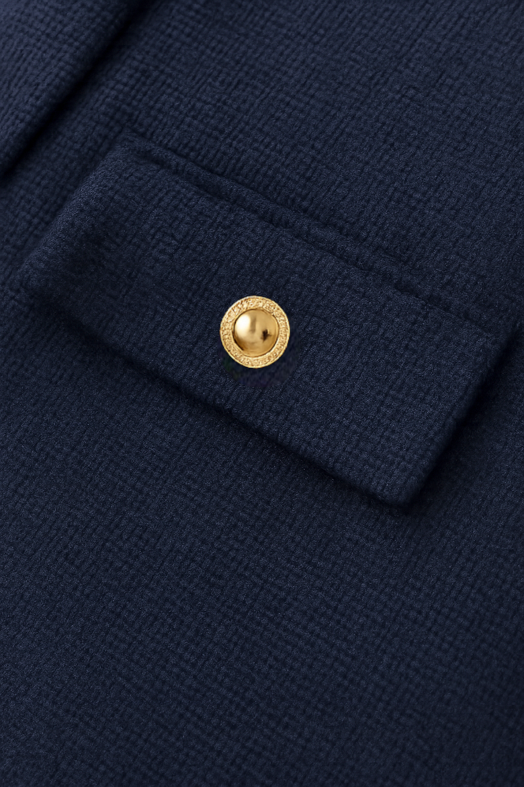 Jacket : Women's Navy Puffer Winter Short Jacket - Warm & Stylish in van Vanda Liamo